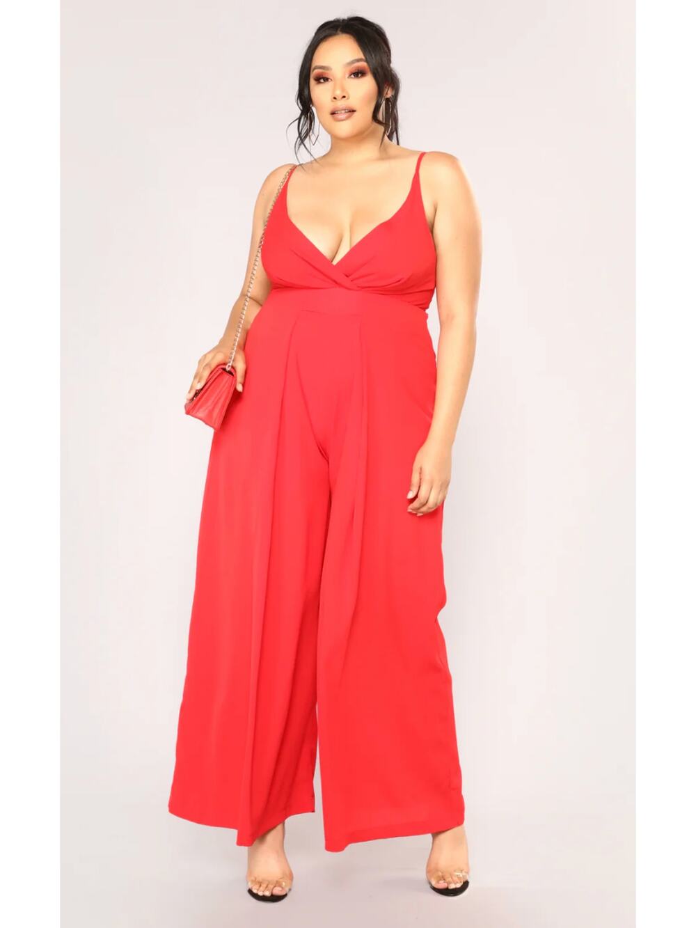 NWOT Fashion Nova 'Strike a Pose' Red Jumpsuit 3XL
